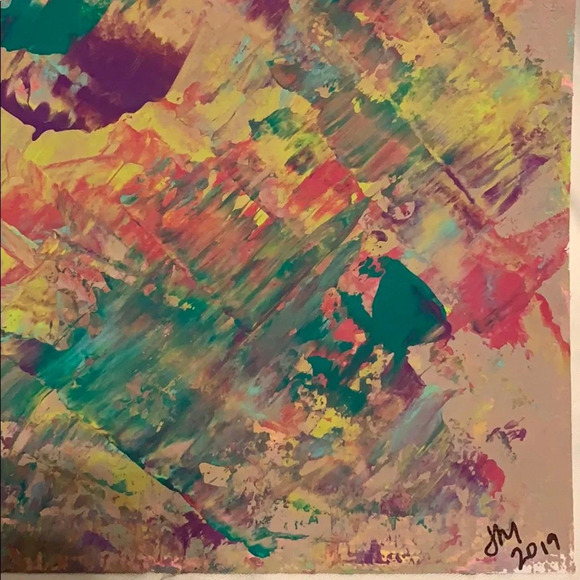 Original - Teal, magenta, pink, aqua, lime & blue - Picture 4 of 6